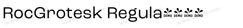 RocGrotesk Regula字体转换